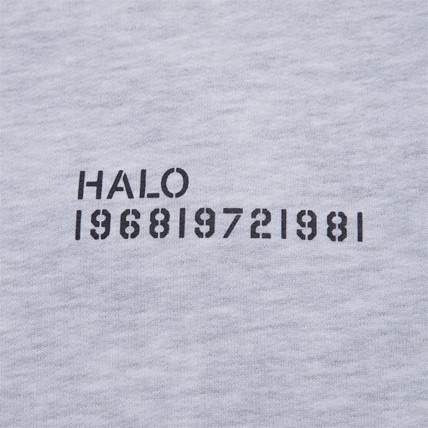 HALO Sweatshirts COTTON CREW 610061 AW22 GRÅ MEL